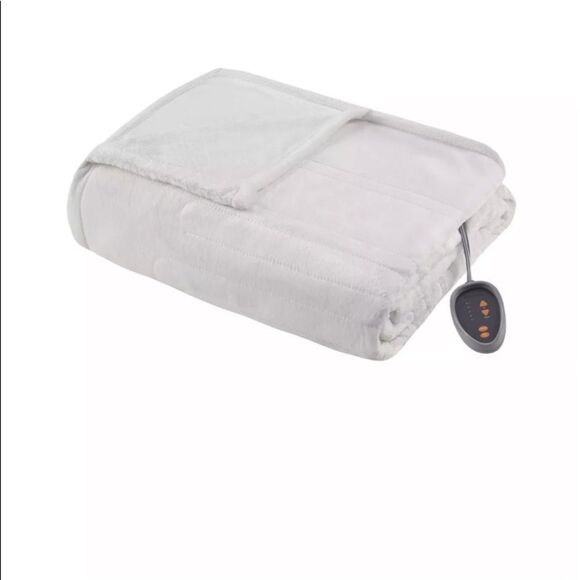 Premier Comfort Microlight Electric/Heated Blanket, King: Ivory - Picture 6 of 8